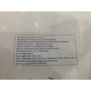 Bộ 6 ly thuỷ tinh Long Thành ~ 250ml