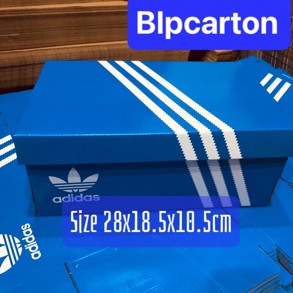 HỘP ĐỰNG GIÀY ADIDAS SIZE 28X18.5X10.5CM MÀU XANH