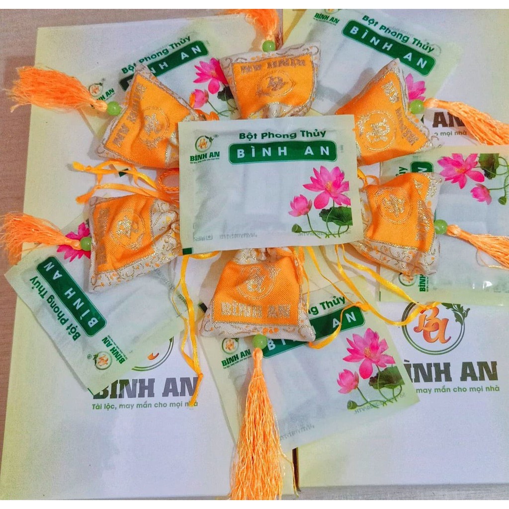 BỘT TẮM PHONG THỦY BÌNH AN (1 gói = 3 túi lọc)- Gia tăng Vượng khí, thu hút tài lộc, buôn may bán đắt, giúp ngủ ngon