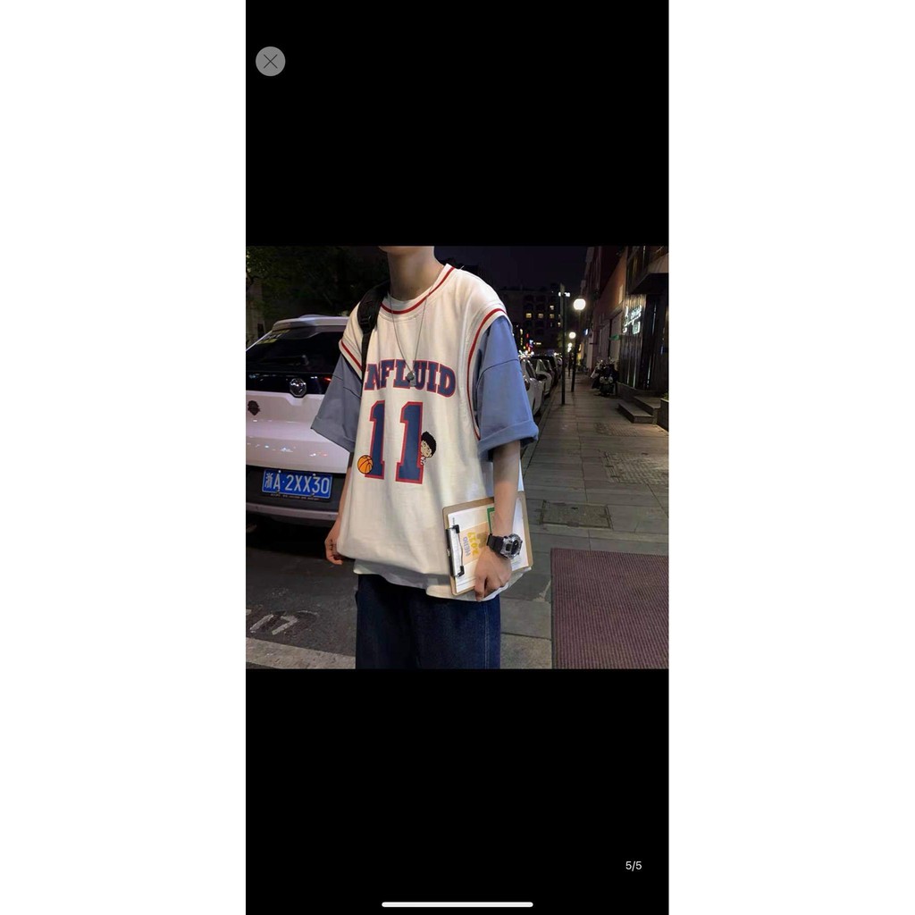 Áo thun tay lỡ số 11 phối nhiều màu HARIQUEEN áo phông nam nữ unisex form rộng 65kg | BigBuy360 - bigbuy360.vn