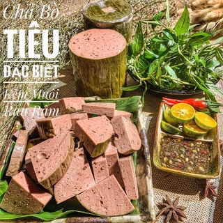Chả bò tiêu đen đặc biệt kèm muối tiêu - đòn 500g chỉ giao nội thành tphcm