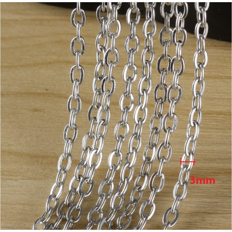 Dây xích kim loại kích thước nhỏ 2-3mm cuộn 1-5m