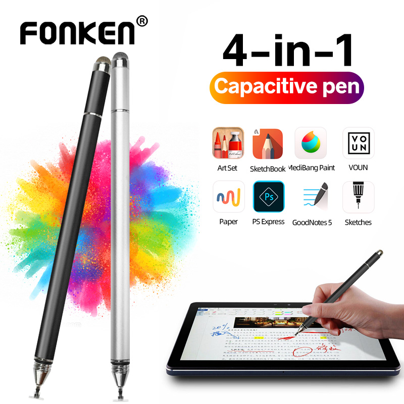 Bút cảm ứng FONKEN 4 trong 1 dùng viết vẽ thích hợp cho điện thoại iPhone Samsung