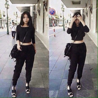 Quần Jogger len tăm loại 1 dày dặn