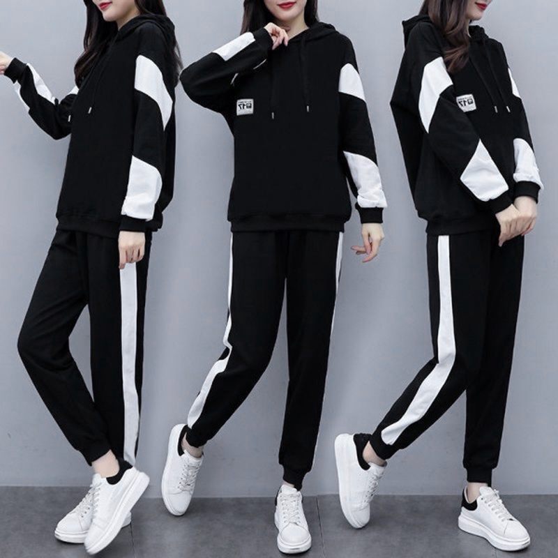 Bộ Quần áo thu đông nam nữ UNIFUN mã KC-P dáng thể dục thể thao hàn quốc đẹp bao gồm áo khoác hoodie và quần jogger