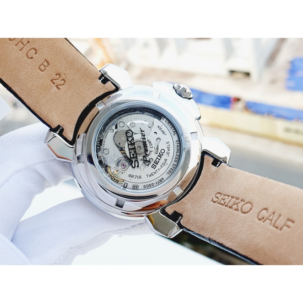 Đồng hồ nam chính hãng Seiko Premier SSA399J1 - Máy cơ tự động - Kính Sapphire