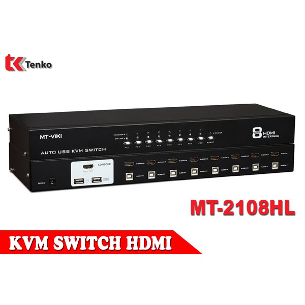 Bộ KVM Switch HDMI 8 Cổng MT ViKI MT-2108HL