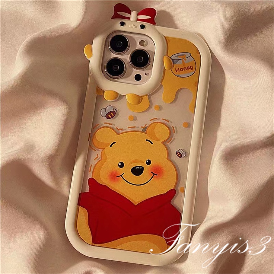 Ốp Điện Thoại Mềm Trong Suốt In Hình Gấu Hoạt Hình Cho iPhone 14 13 12 11 Pro Max X XR Xs Max 8 7 6s 6 Plus SE 2020