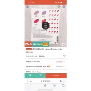 Bộ 4 son tester shisheido