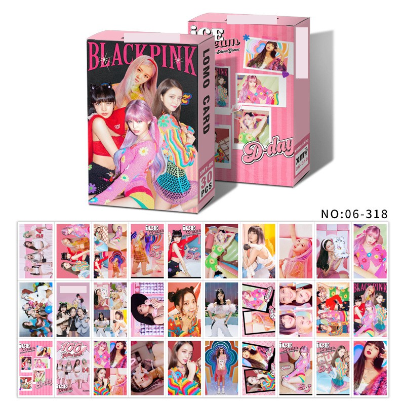 Hộp Lomo Blackpink Ice cream hộp ảnh thẻ ảnh nhóm Blackpink
