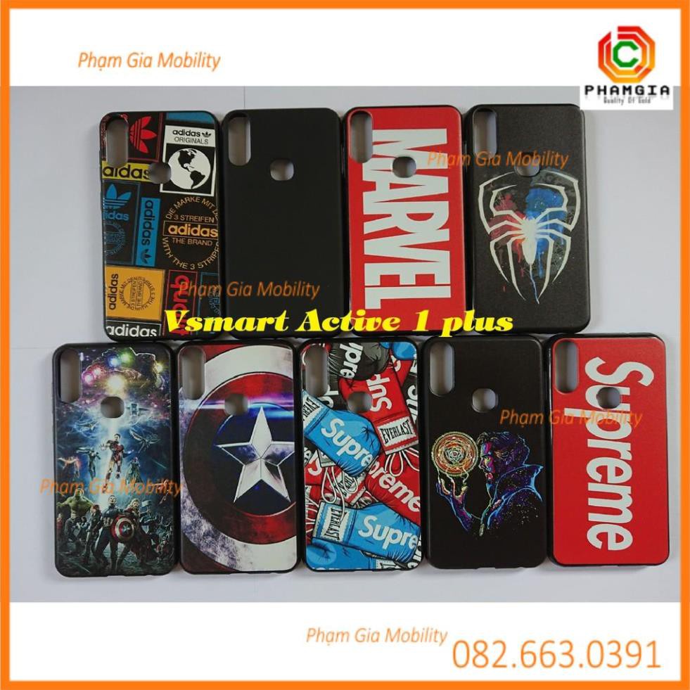 Ốp lưng dẻo đen in hình Vsmart Active 1 plus