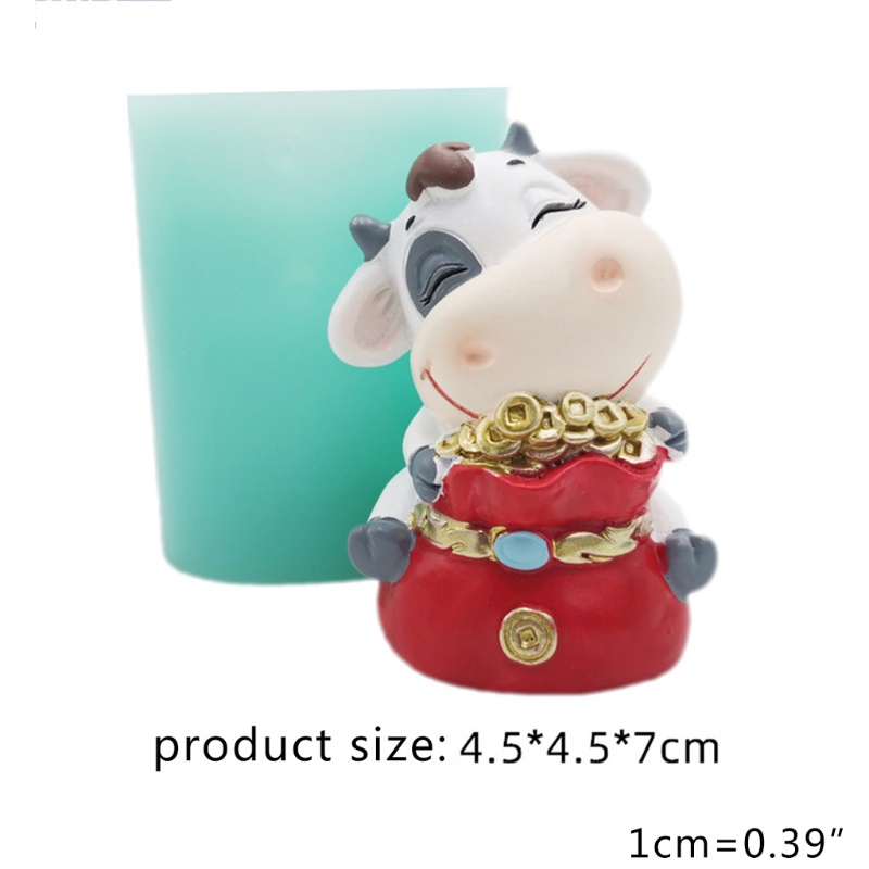 Khuôn Silicone Làm Bánh Hình Bò Sữa Đáng Yêu