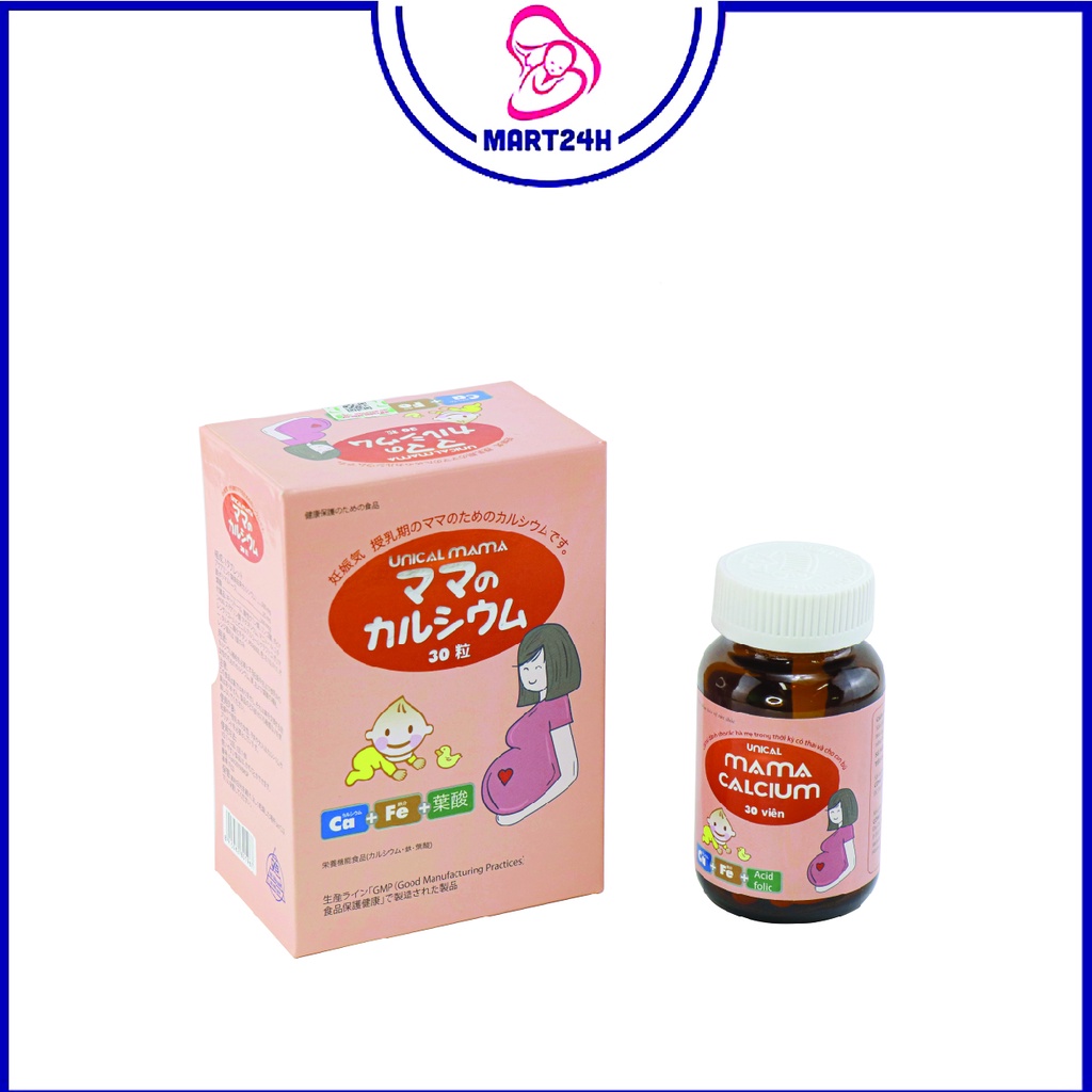 Canxi Unical Mama - Canxi cho bà bầu, bổ sung canxi và vitamin D3 cho mẹ mang thai