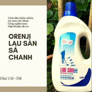 Combo Orenji lau sàn sả chanh 1L, đuổi muỗi sả chanh 600ml
