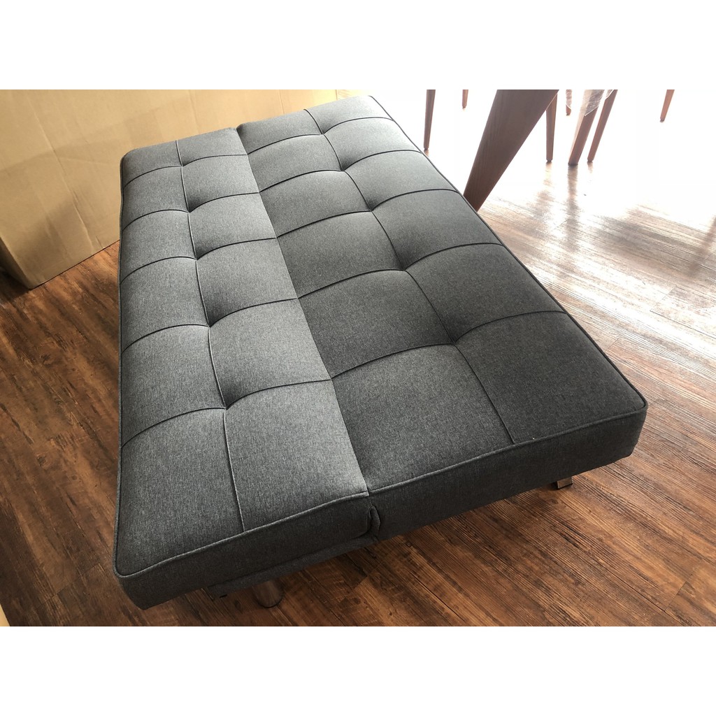 Sofa giường - sofa bed màu xám chất vải bố rất đẹp dài 1m7