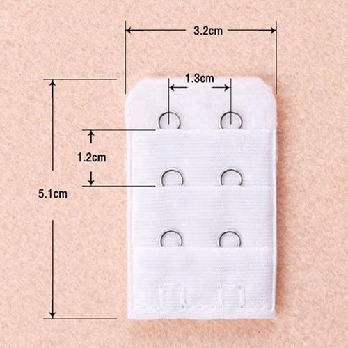 AOTUO COD 5Pcs / Set Strap Replacement Bra with Buckle 2 Hook for Women
