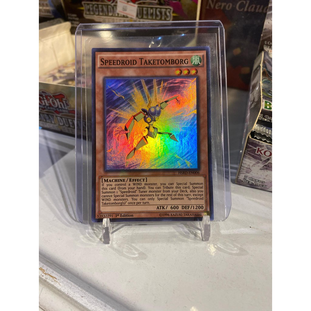 [ Dưa Hấu Yugioh ] Lá bài thẻ bài Speedroid Taketomborg – Super Rare - Tặng bọc bài nhựa bảo quản