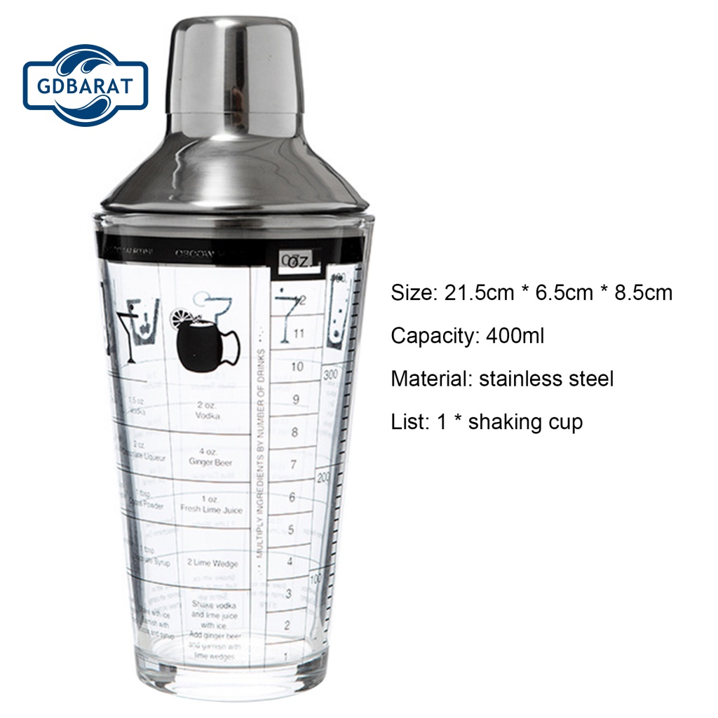 Bình Đựng Đồ Uống Bằng Thép Không Gỉ Trong Suốt Dung Tích 400ML