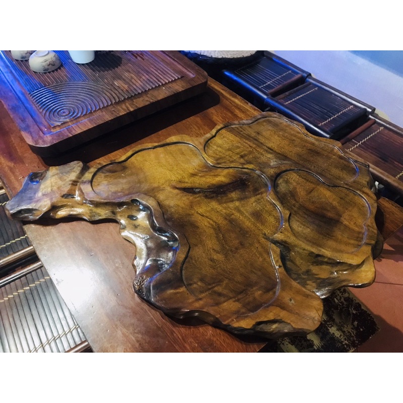 Khay Trà Gỗ Nu Hương Thơm Mộc