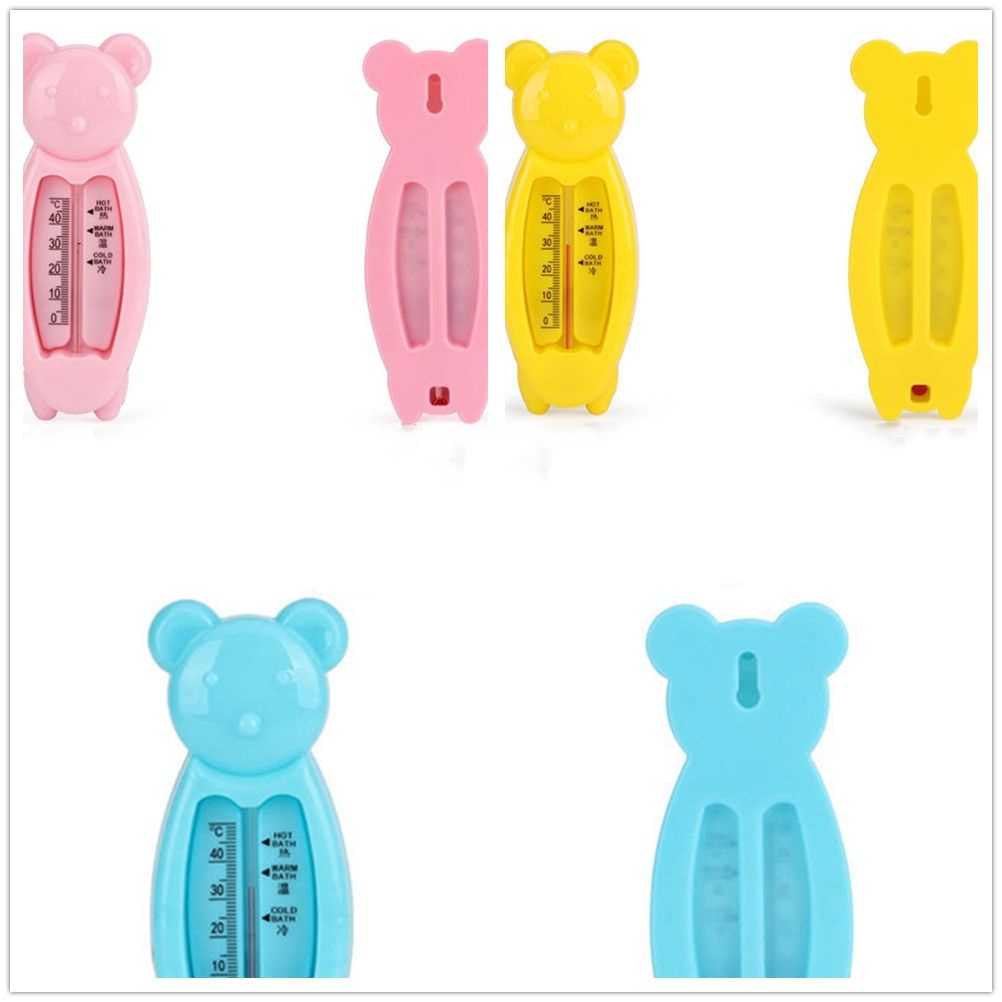 Nhiệt kế đo nhiệt độ nước phòng tắm bằng nhựa chú gấu kiểu hoạt hình nhiều màu tùy chọn đáng yêu an toàn dành cho bé
