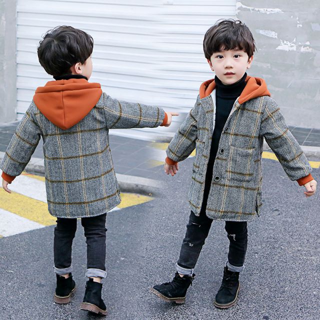 Áo dạ lót lông dày ấm cực cute cho bé