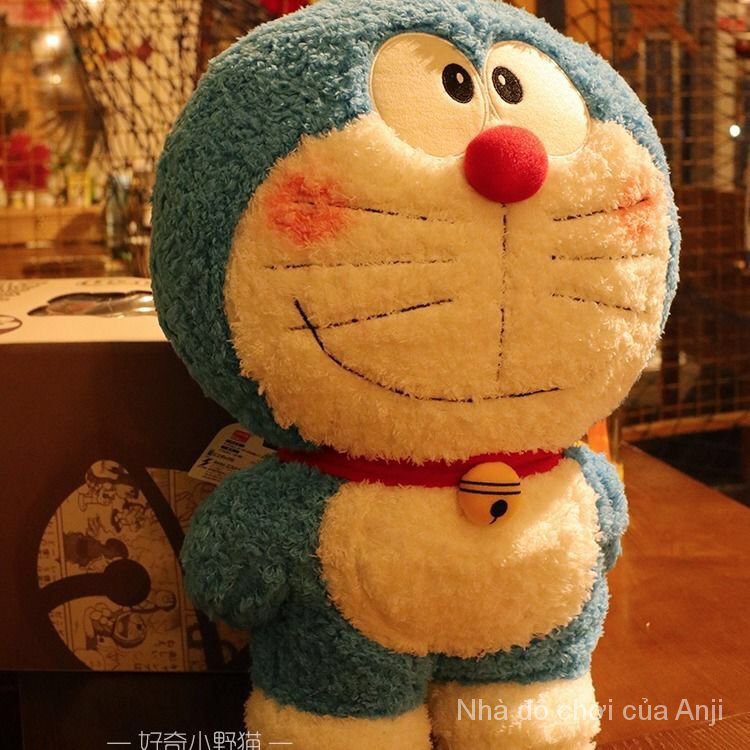 Búp bê đồ chơi nhồi bông hình mèo máy Doraemon xanh dương đáng yêu làm quà tặng sinh nhật