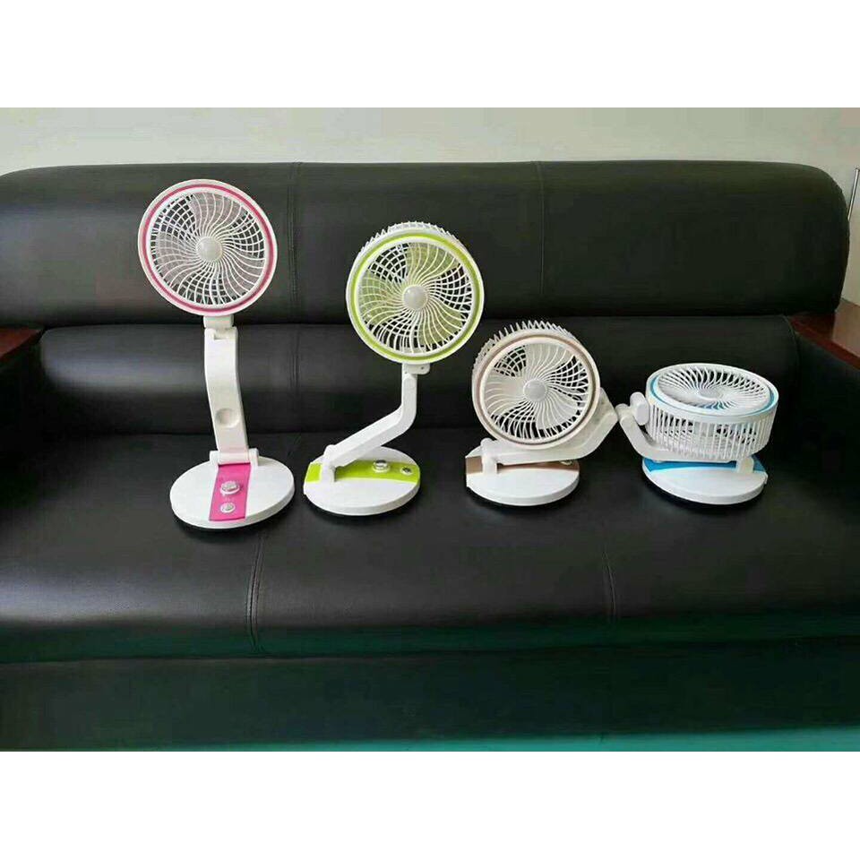 Combo 4 quạt sạc tích điện gập gọn nhiều tư thế ( giao màu ngẫu nhiên )