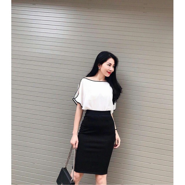 Chân váy bút chì công sở,  Chân váy nữ dáng dài cơ bản màu đen❤️FREESHIP❤️- có sẵn | BigBuy360 - bigbuy360.vn