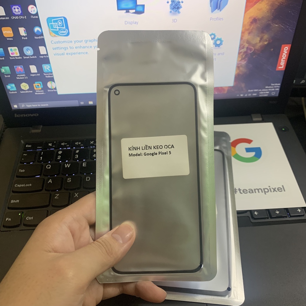 Mặt Kính Màn Hình Google Pixel 5 5a Liền Keo OCA Dành Cho Kỹ Thuật Viên Ép Kính