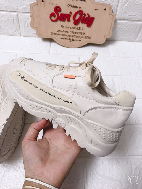 Giày thể thao 1988 da mềm đế cao êm chân