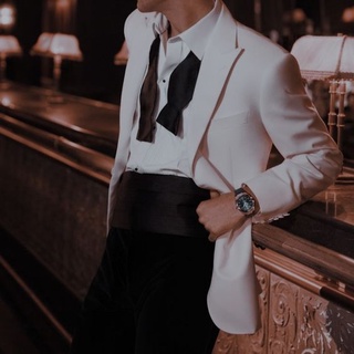 Phụ Kiện Vest Cummerbund - Đai Quấn Eo Vest + nơ tự thắt cao cấp