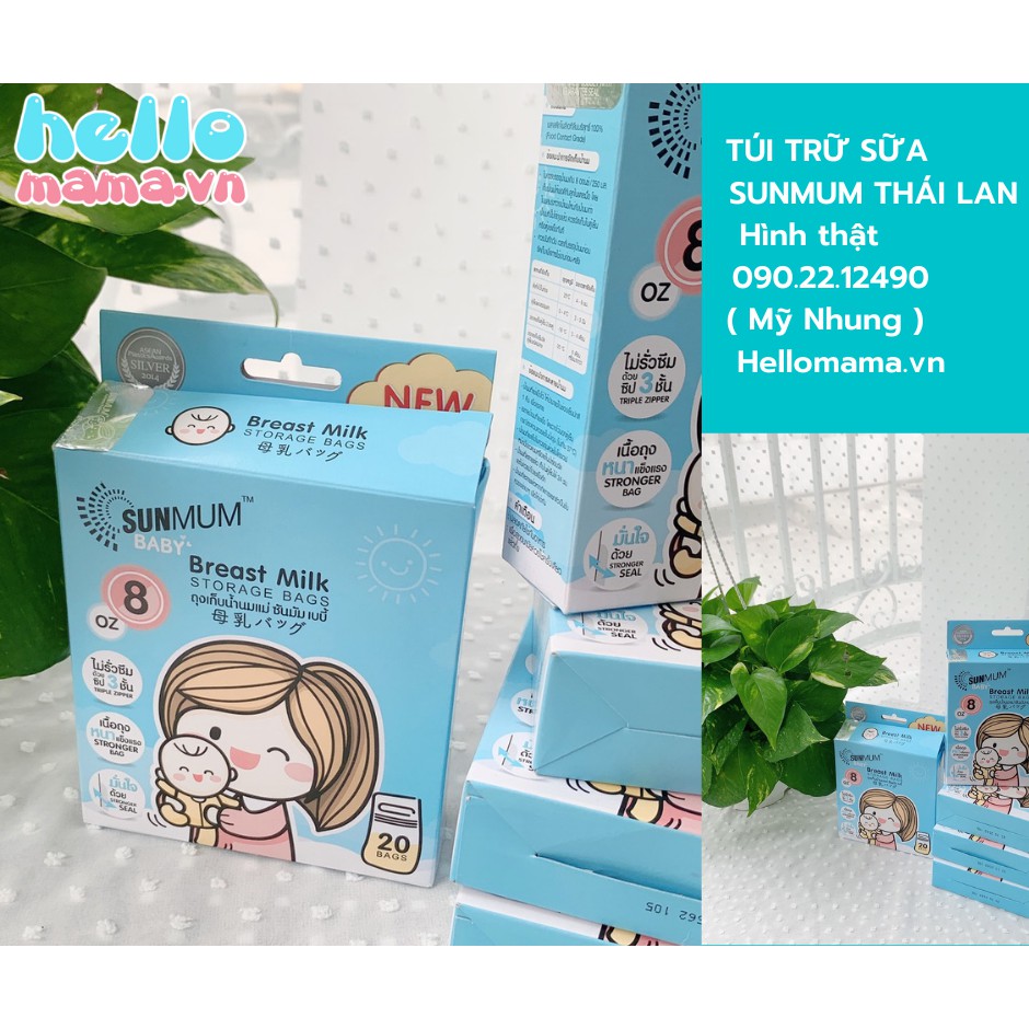 Túi trữ sữa SUNMUM - Mẹ trữ sữa cho bé an toàn và tiện lợi