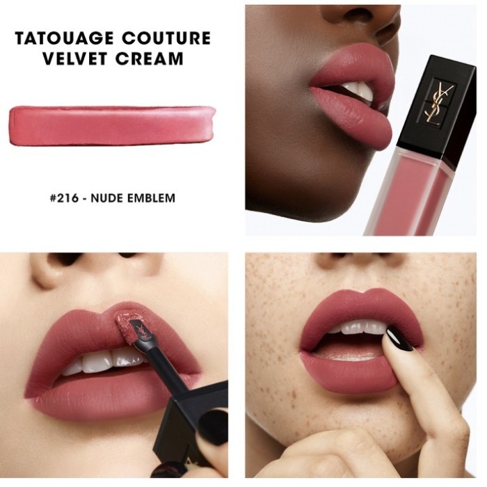 YSL  Son kem lỳ Yves Saint Laurent Tatouage Couture Velvet Cream Matte Liquid Lipstick