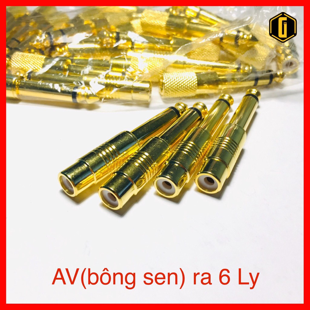 Jack Chuyển Đổi AV Hoa Sen Ra 6 Ly (6.3mm)