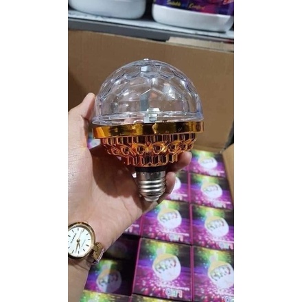 Đèn Led cầu xoay đuôi xoắn - Đèn xoay 7 màu