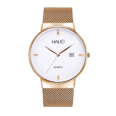 Đồng hồ nữ Halei  chính hãng dây kim loại nhuyễn