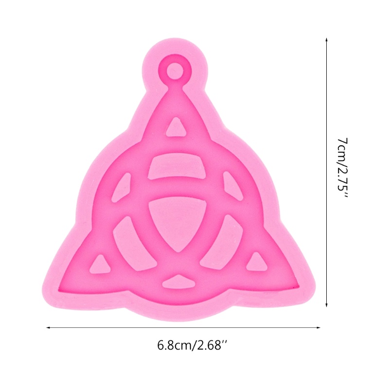 Khuôn Silicone Hình Tam Giác Làm Móc Khóa Thủ Công