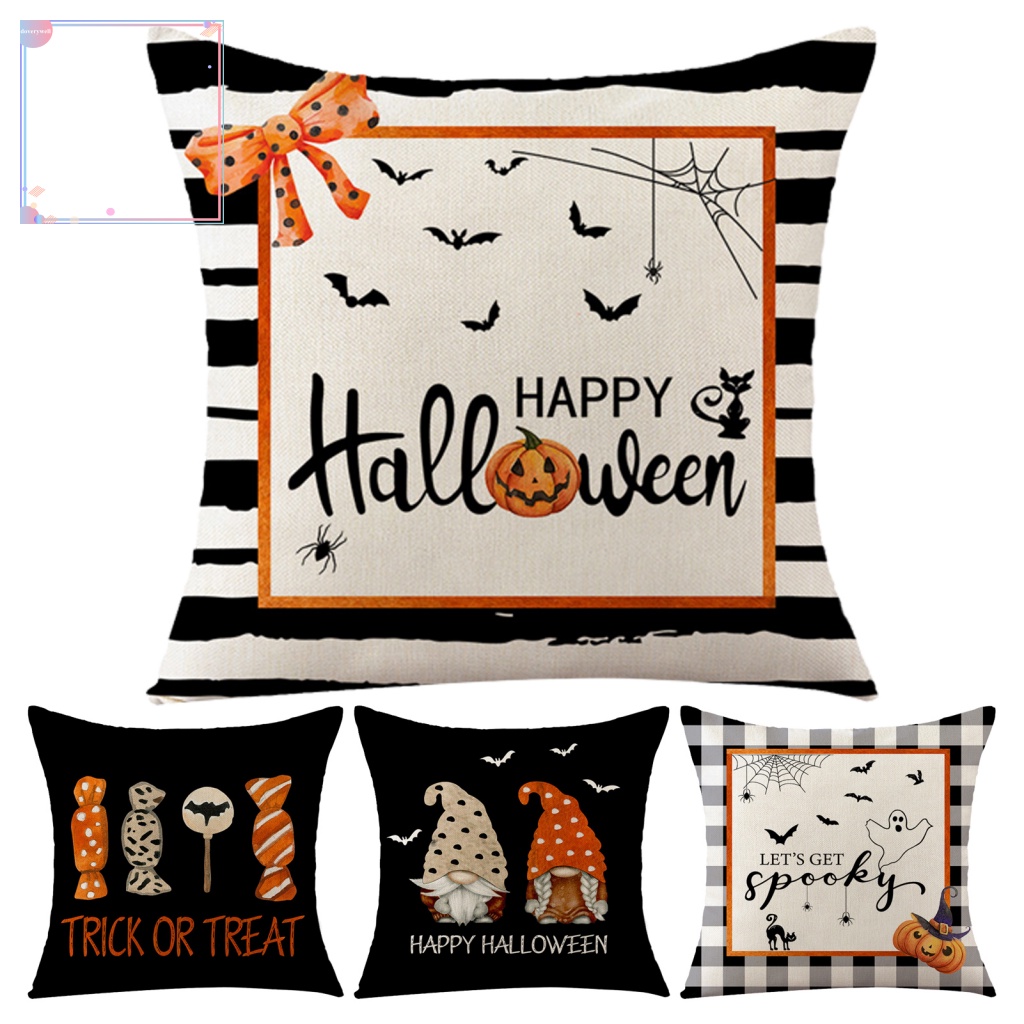 Vỏ Gối Tựa Lưng Ghế Sofa Cứng Thoáng Khí Trang Trí Halloween