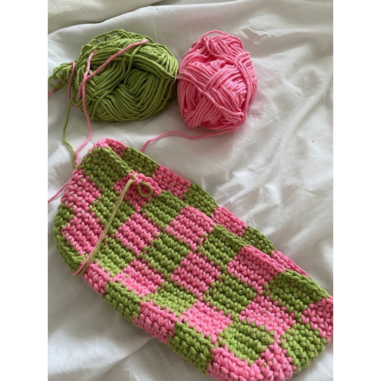 Túi Caro Len Handmade - Checkered Handbag