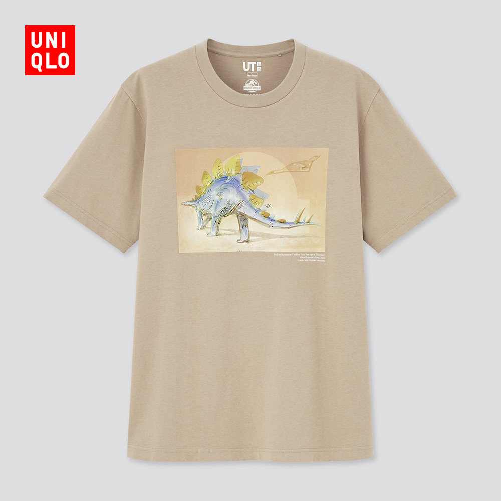 UNIQLO Áo Thun Ngắn Tay In Hình Phim Jurassic World 438050 Cho Nam