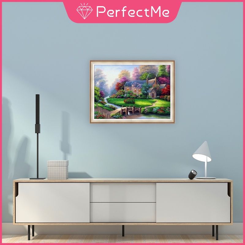 Bộ Tranh Đính Đá 5D Tự Làm 30x40cm Hình Phong Cảnh Trang Trí Nhà Cửa