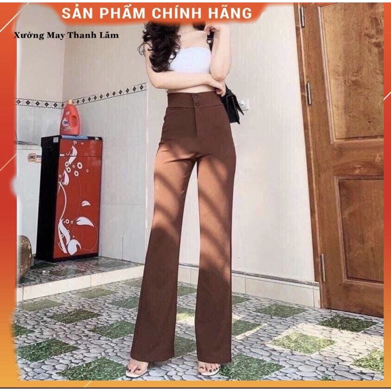 FREE SHIP{/QUẦN CÔNG SỞ ỐNG LOE LƯNG CAO]