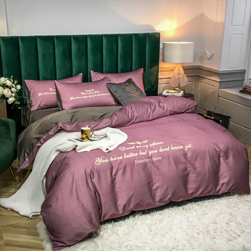 bộ chăn ga gối cotton hoạt tính thấm hút mồ hôi