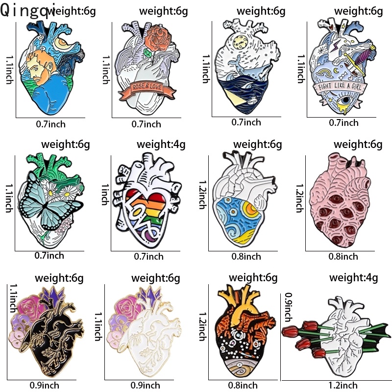 Ghim Cài Áo Miss Zoe Tráng Men Họa Tiết Tranh Van Gogh Hình Hoa Hồng Sóng Biển Hoạt Hình Vui Nhộn Thích Hợp Làm Quà Tặng Cho Bạn Bè