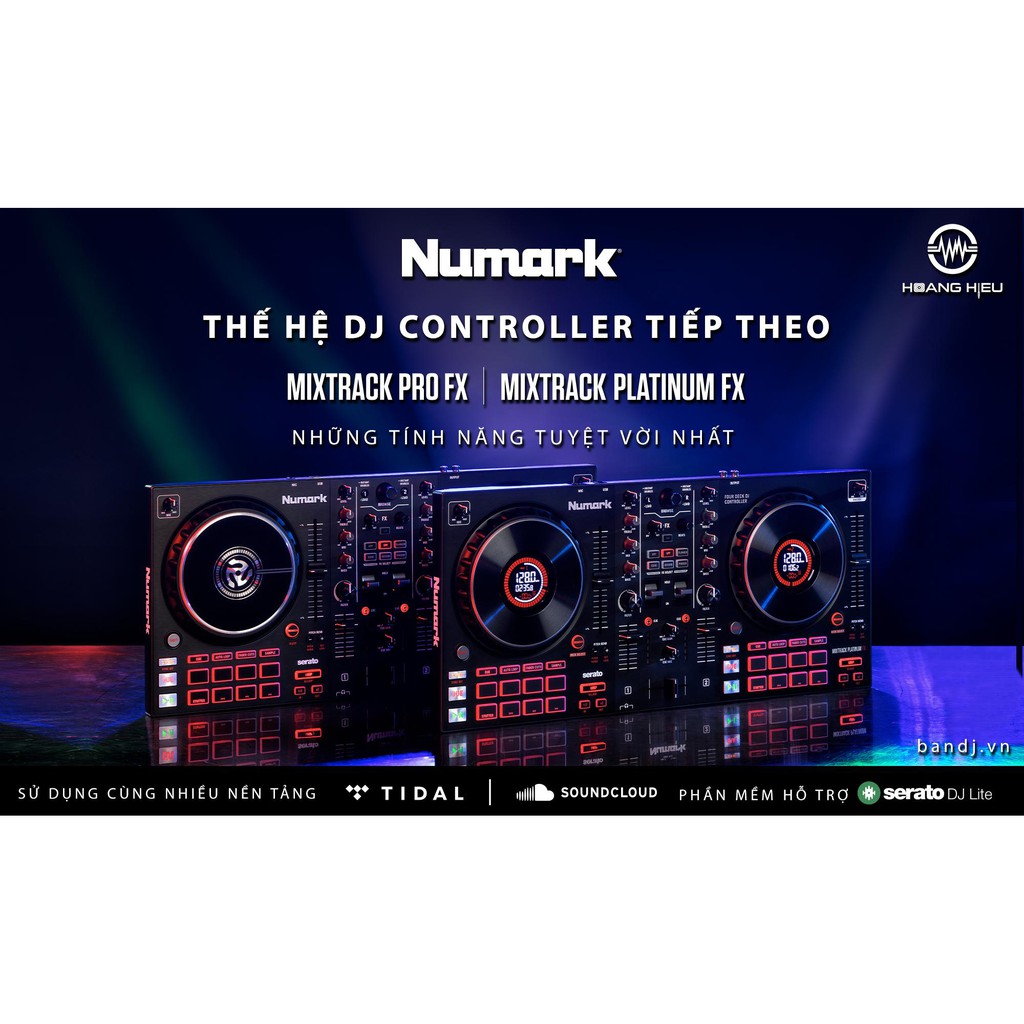 Numark Mixtrack Platinum FX - Bàn DJ 4 Deck Tích Hợp Màn Hình Mâm Xoay