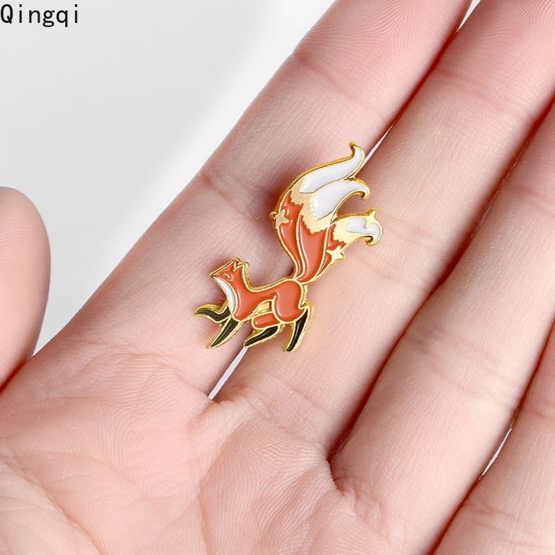 Ghim cài áo Miss Zoe hình chú cáo hoạt hình đáng yêu