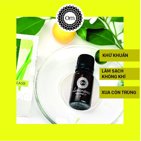 Tinh dầu Sả chanh Lemongrass 10ml - Om Fountain