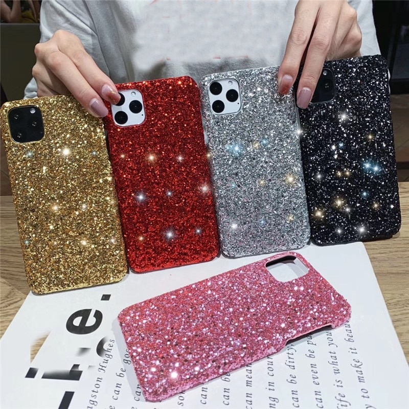 Ốp điện thoại cứng long lanh thích hợp cho iPhone 11 Pro Max XR X XS Max 7 8 6 6s Plus 5 5S SE