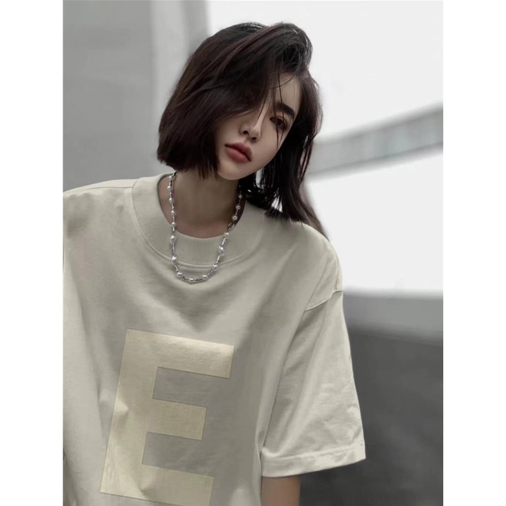 FOG FEAR OF GOD double-line ESSENTIALS summer tide brand couple loose E short-sleeved T-shirt