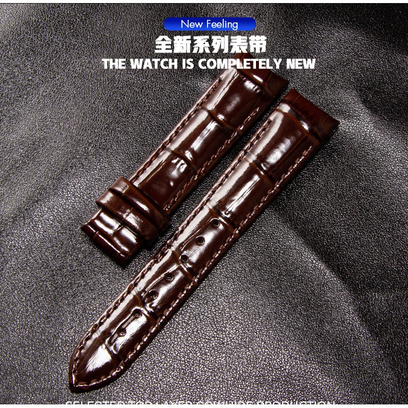 Dây Đeo Đồng Hồ Bằng Da Đầu Cao Su 18mm T035 Cho Nữ